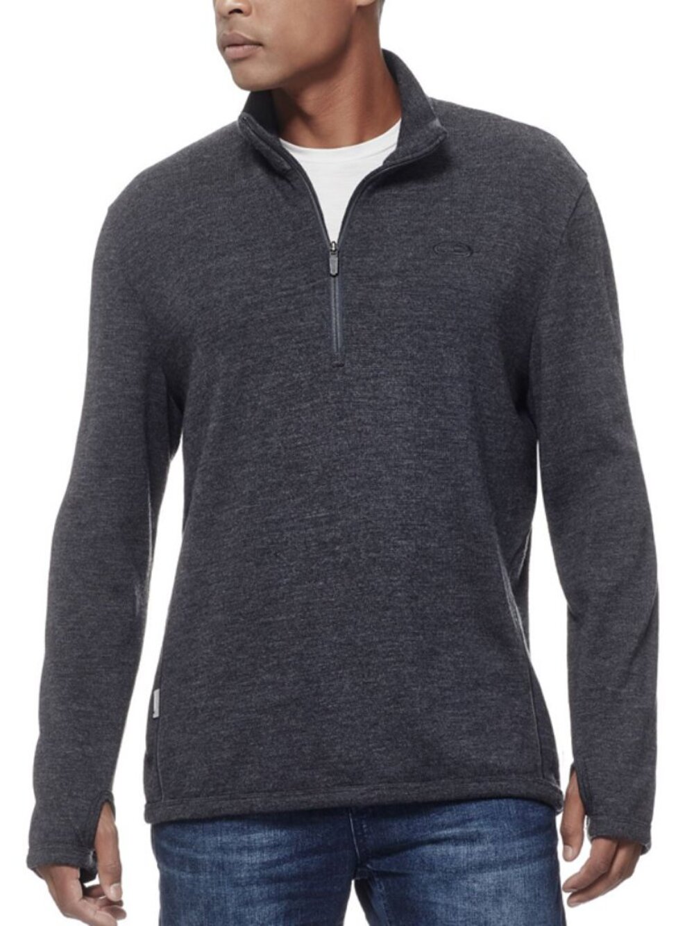 Icebreaker Sport 320 Men's Size L Original Long Sleeve Half Zip 100% Merino Wool
